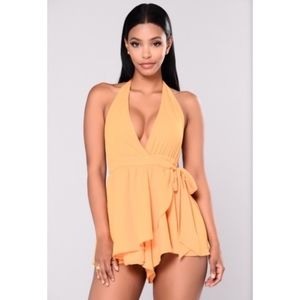 Fashion Nova Shyla Halter Romper